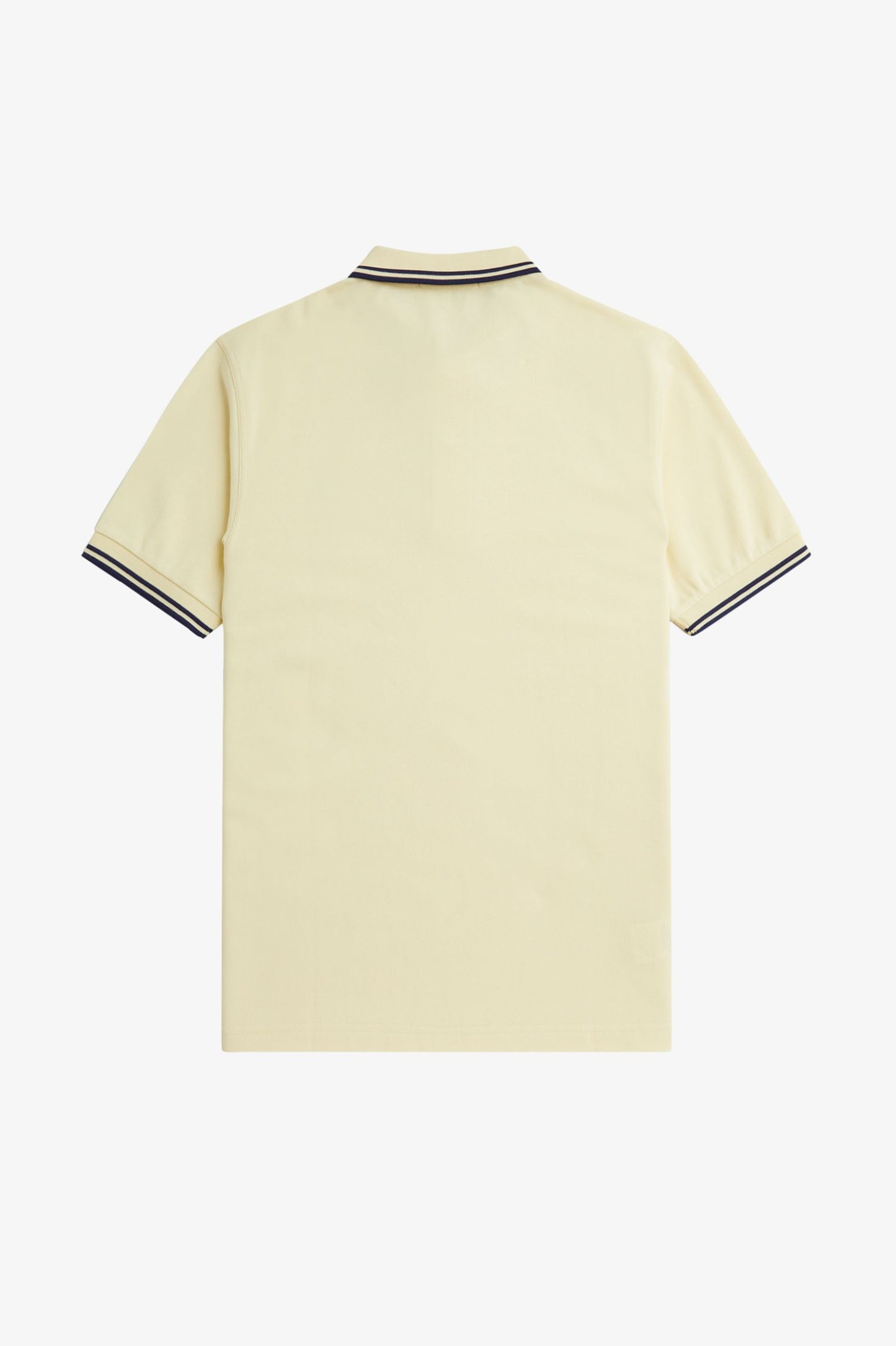 Polo brodé Fred Perry cream col rayé