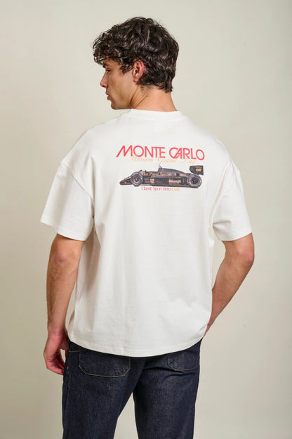T-shirt Monte-Carlo Hero Seven blanc