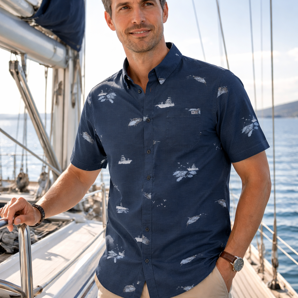 Chemise dans manches Breezer Perf button up Salty Crew