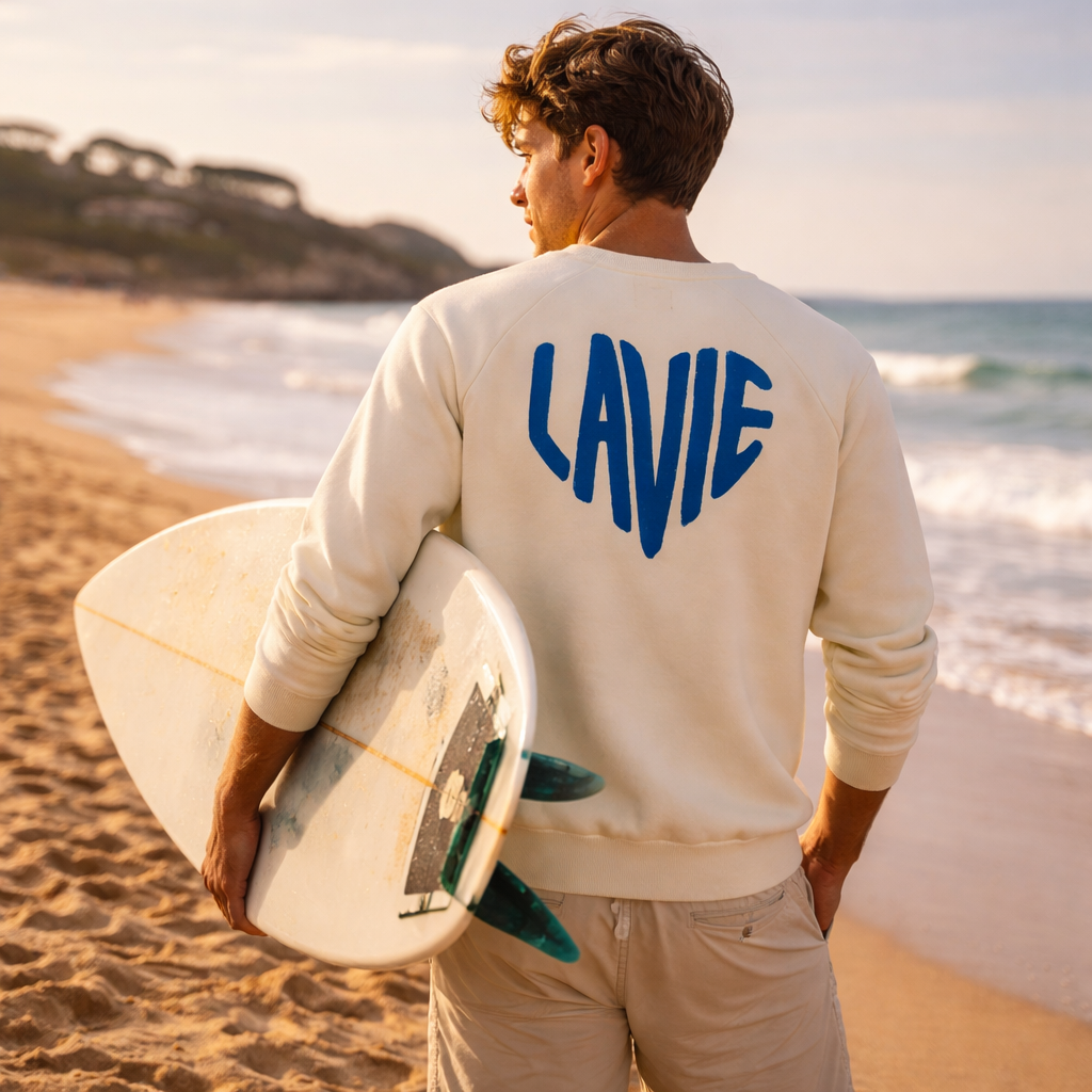Sweat LA VIE cream Bask in the sun