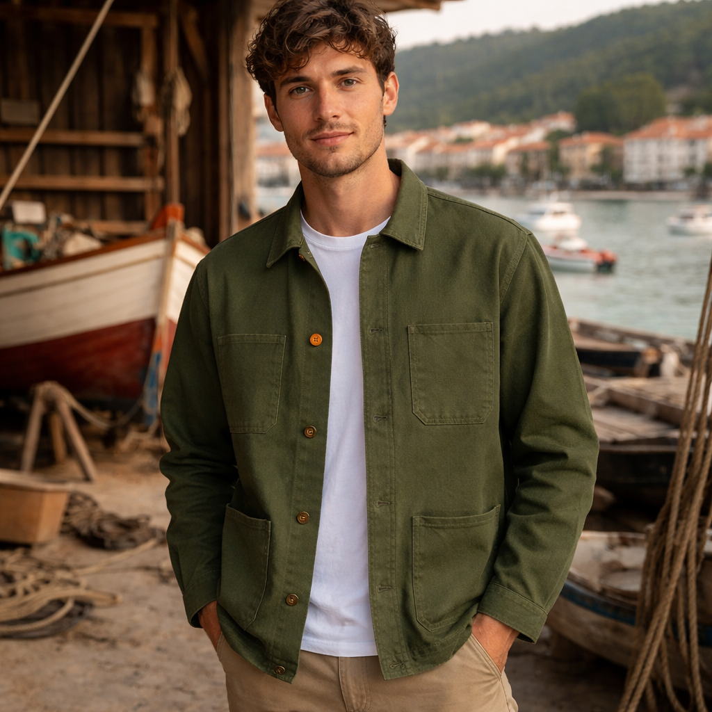 Veste olive SERGI jacket Bask in the sun