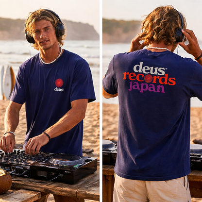 Strata Tee Deus Ex Machina Patriot blue