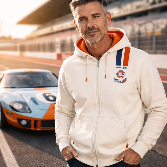 Hoodie FULL ZIP Legend écru GULF
