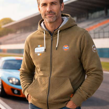 Hoodie FUUL ZIP Bold olive GULF