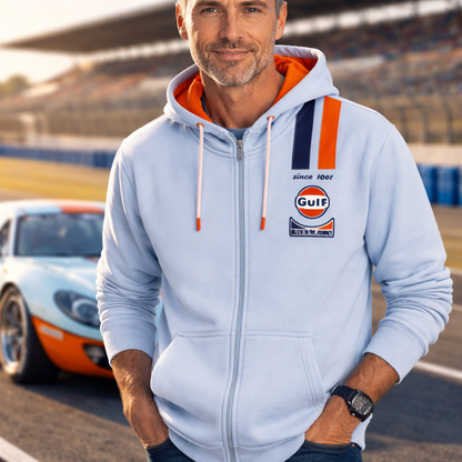 Hoodie FULL ZIP Legend bleu ciel GULF