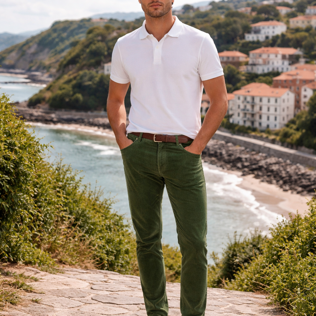 Pantalon dening chino Corduroy Piza Pullin