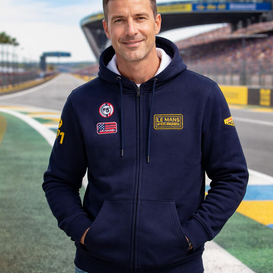 Sweat SMQ Full Zip Hoodie Faster 24H Le Mans x Steve McQueen