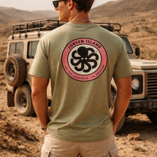tee shirt classic authentic green Josen Island