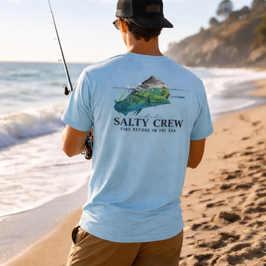 Tee shirt Mahi Surface Salty Crew bleu ciel