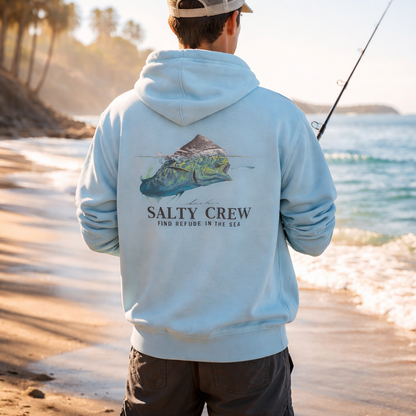sweat hoddie Mahi surface Salty Crew bleu ciel
