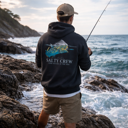 sweat hoddie Mahi surface Salty Crew black