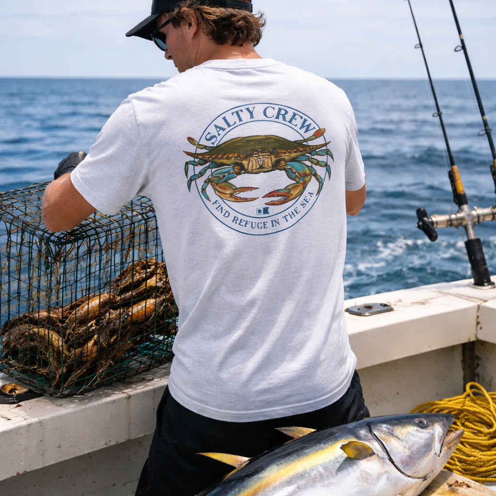 Tee shirt Jimmy s/s tee Salty Crew Blanc