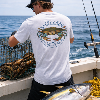Tee shirt Jimmy s/s tee Salty Crew Blanc
