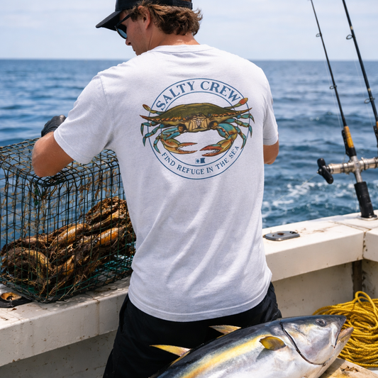 Tee shirt Jimmy s/s tee Salty Crew Blanc