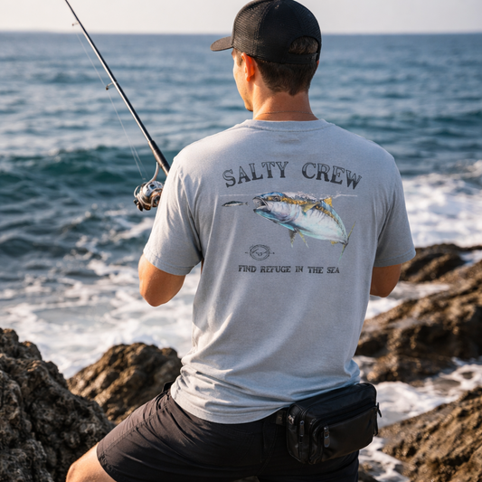 Tee shirt Surface classic s/s tee Salty Crew gris