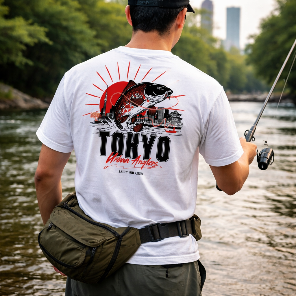 Tee shirt Tolyo Urban angler s/s tee Salty Crew White