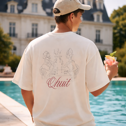 T-shirt Cin Cin Qhuit blanc