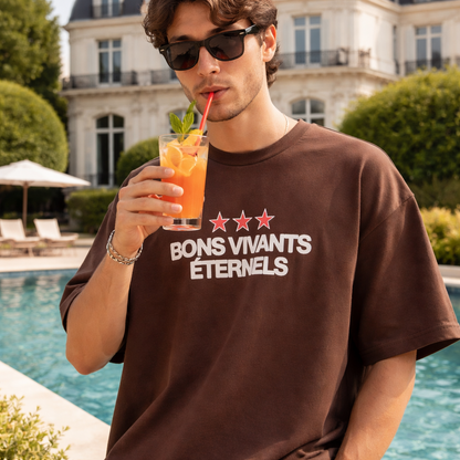 T-shirt Bons Vivants Qhuit Marron