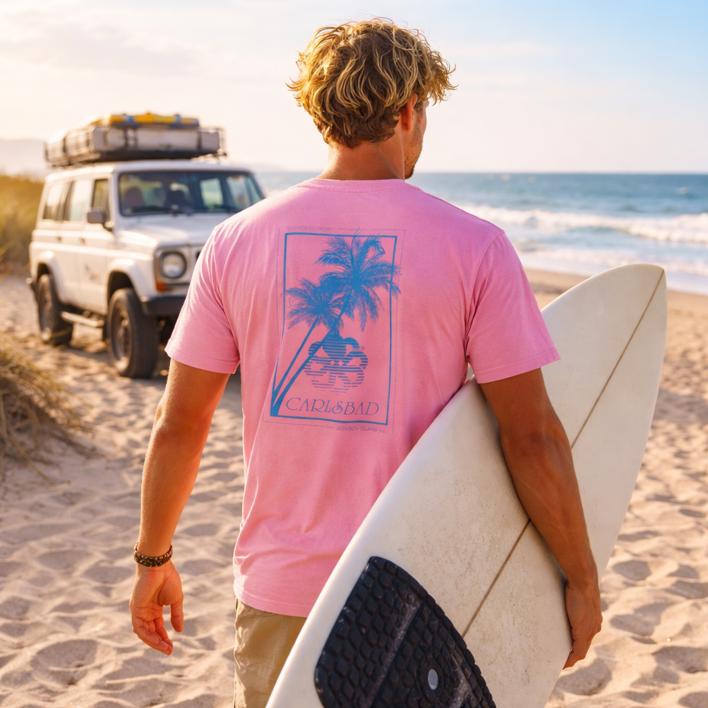 tee shirt confort Carlsbad Josen Island Rose