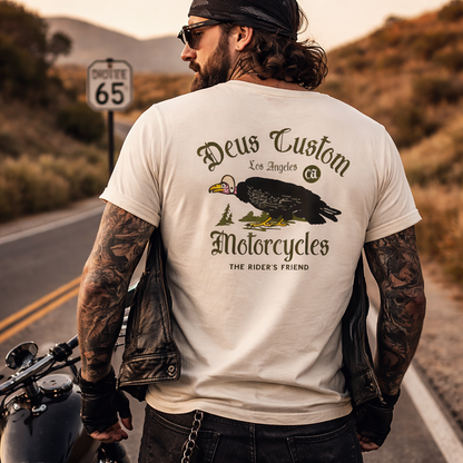 Tee shirt Beep Beep tee Deus ex Machina blanc