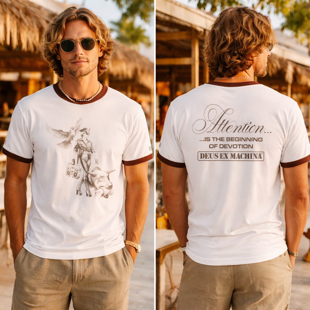 Tee shirt Beat Down tee Deus ex Machina blanc