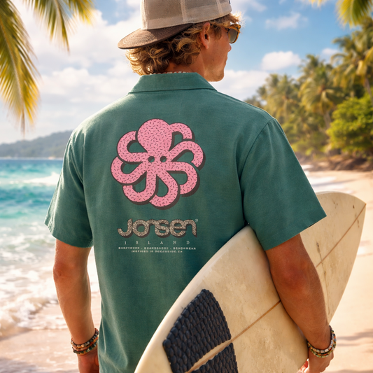 Chemise Summer josen Island verte