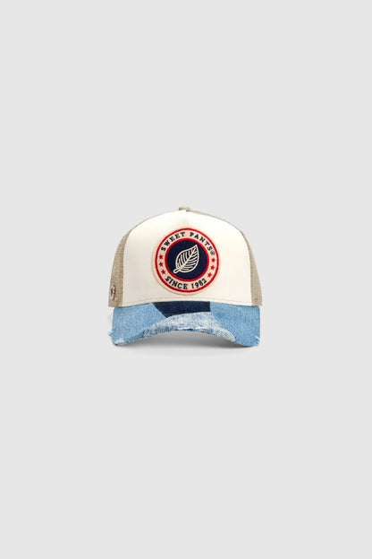 Casquette Patchwork cap Sweet Pants Couleur White pepper