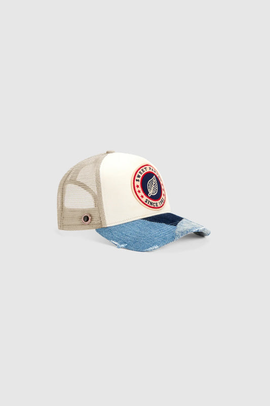 Casquette Patchwork cap Sweet Pants Couleur White pepper
