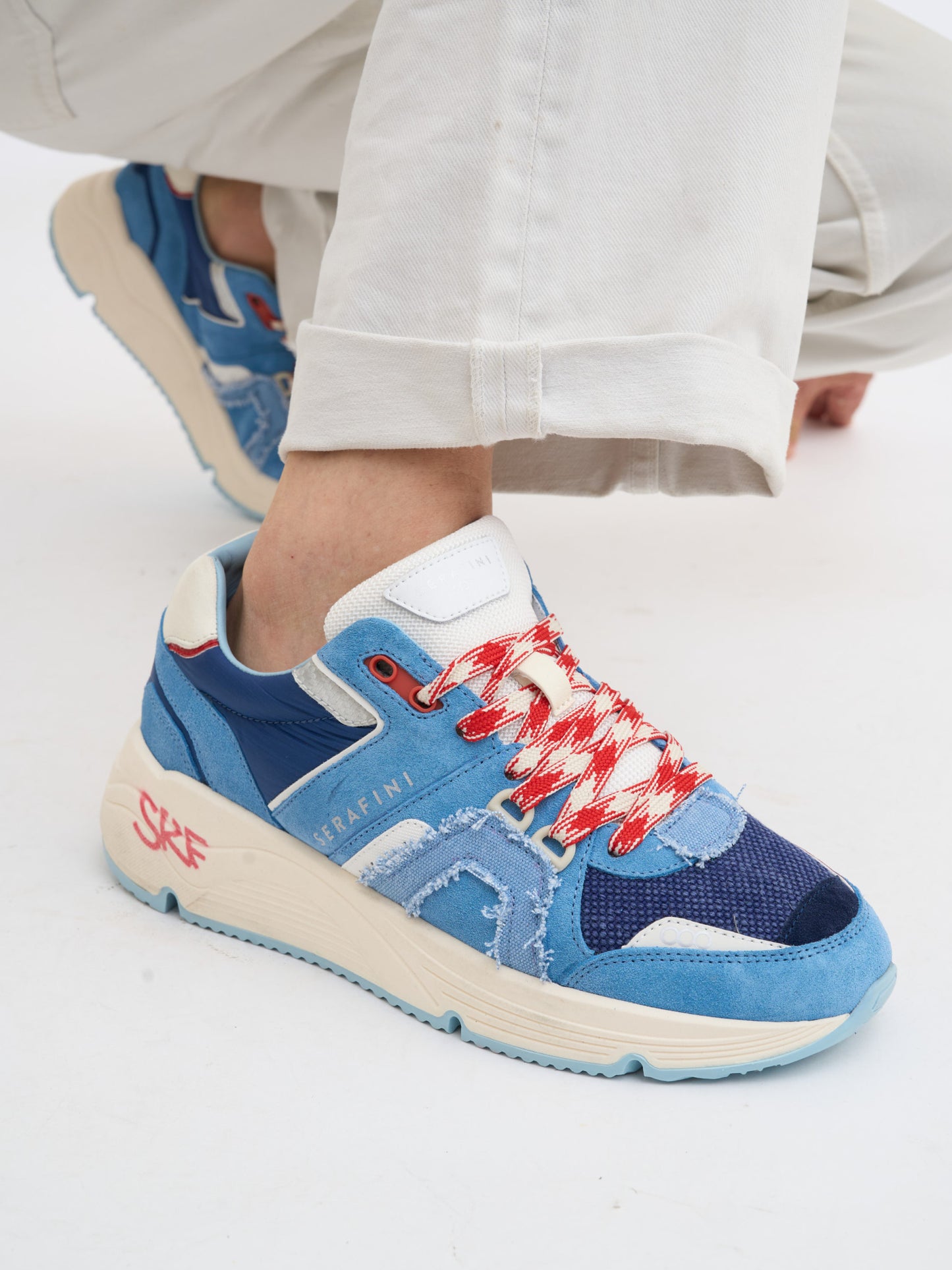 Basket TOKYO - NAVY LIGHT BLUE WHITE Serafini
