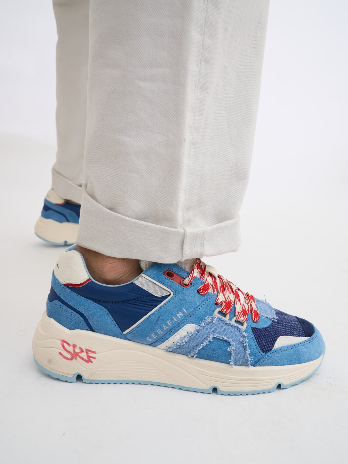Basket TOKYO - NAVY LIGHT BLUE WHITE Serafini