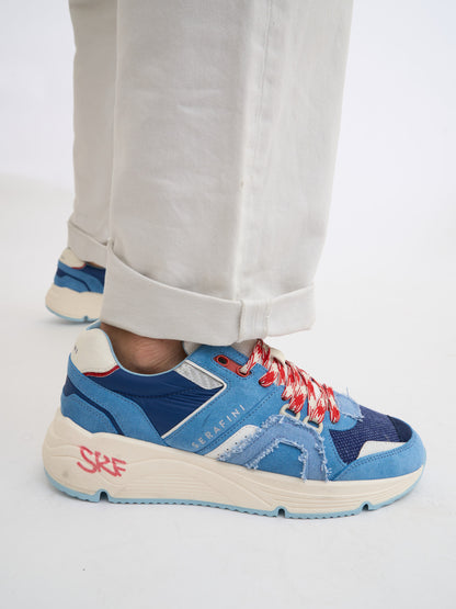 Basket TOKYO - NAVY LIGHT BLUE WHITE Serafini