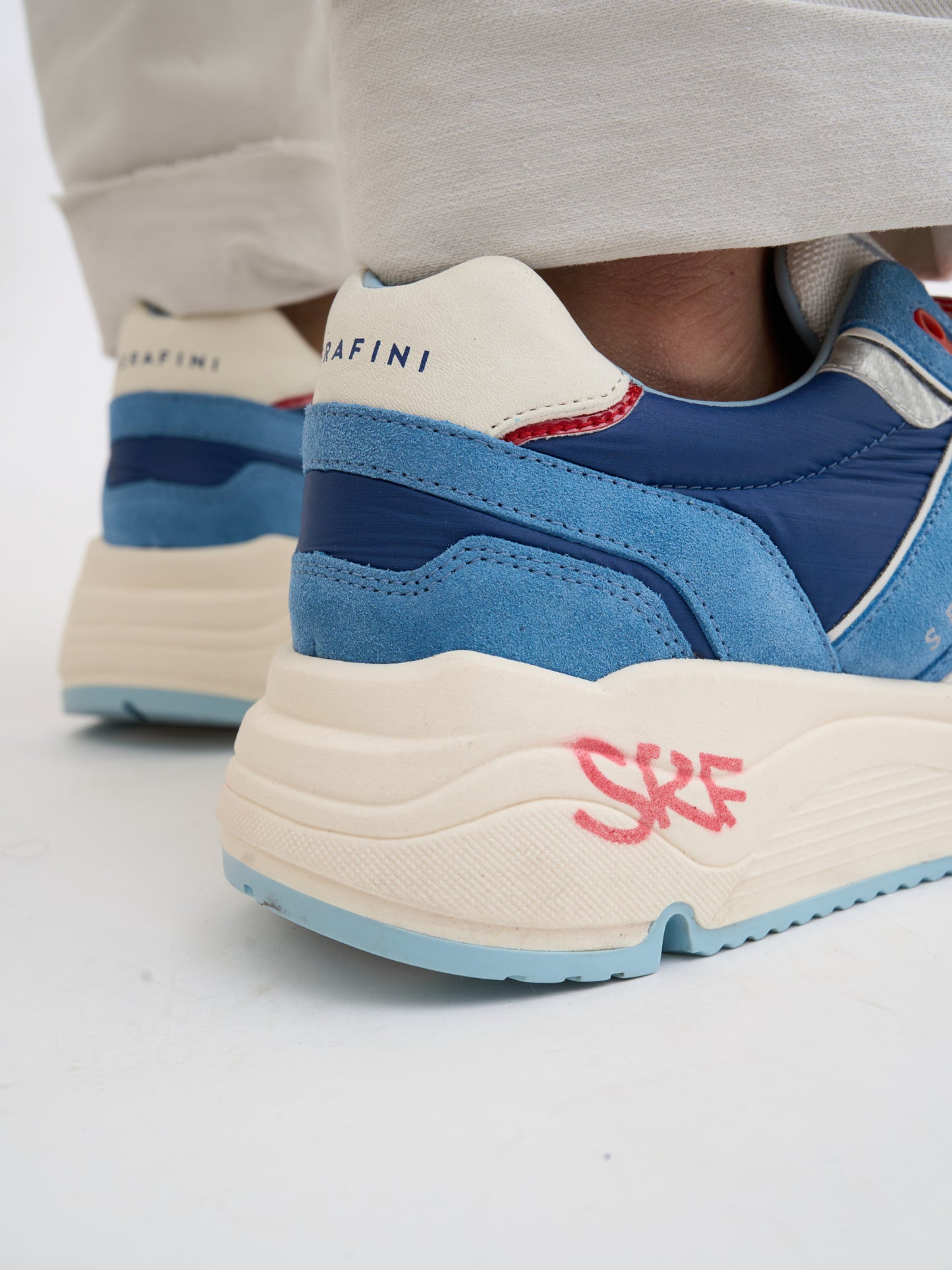 Basket TOKYO - NAVY LIGHT BLUE WHITE Serafini