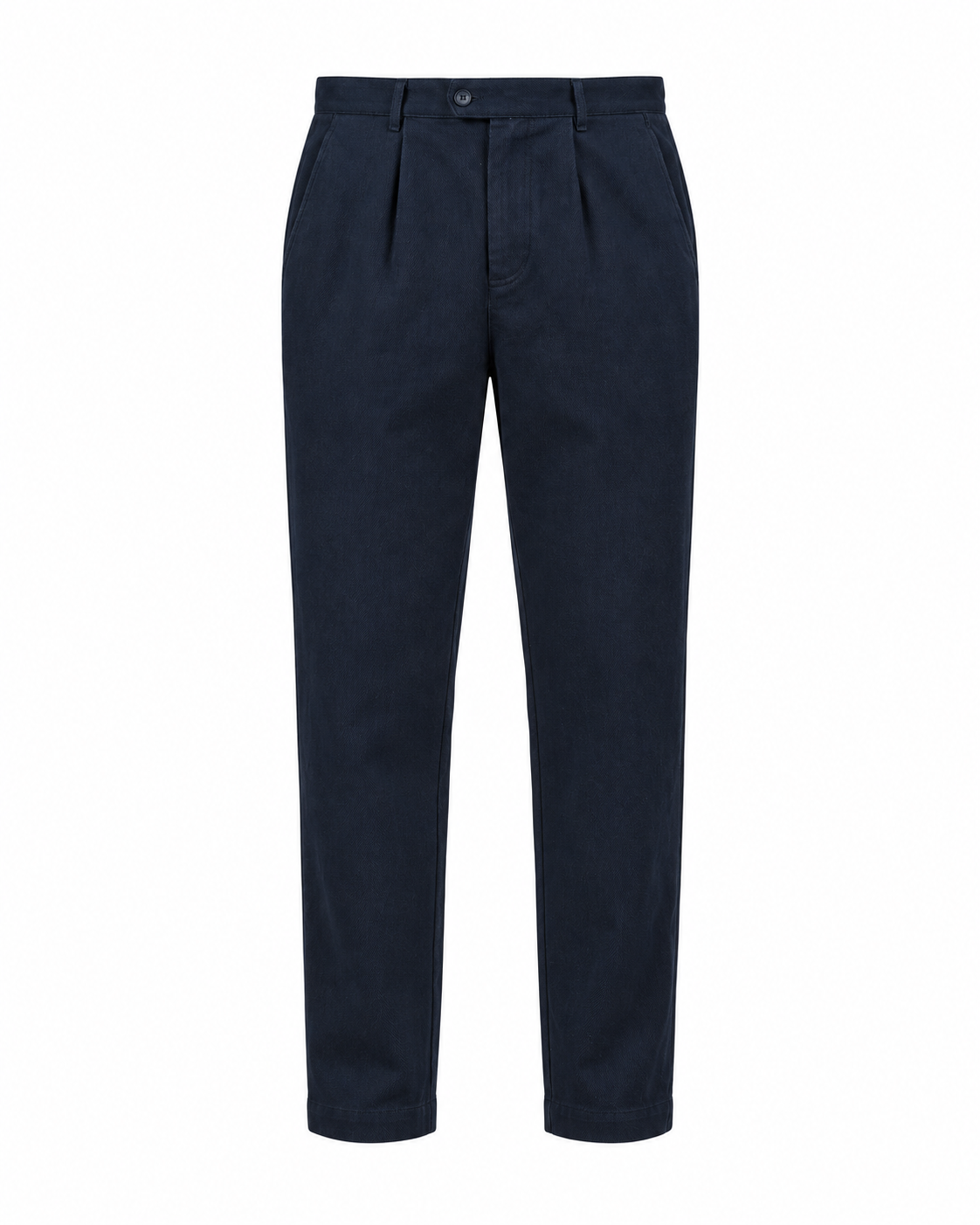 Pantalon KYOTO Hero Seven Dark Navy homme vue de face avec pinces à l’italienne