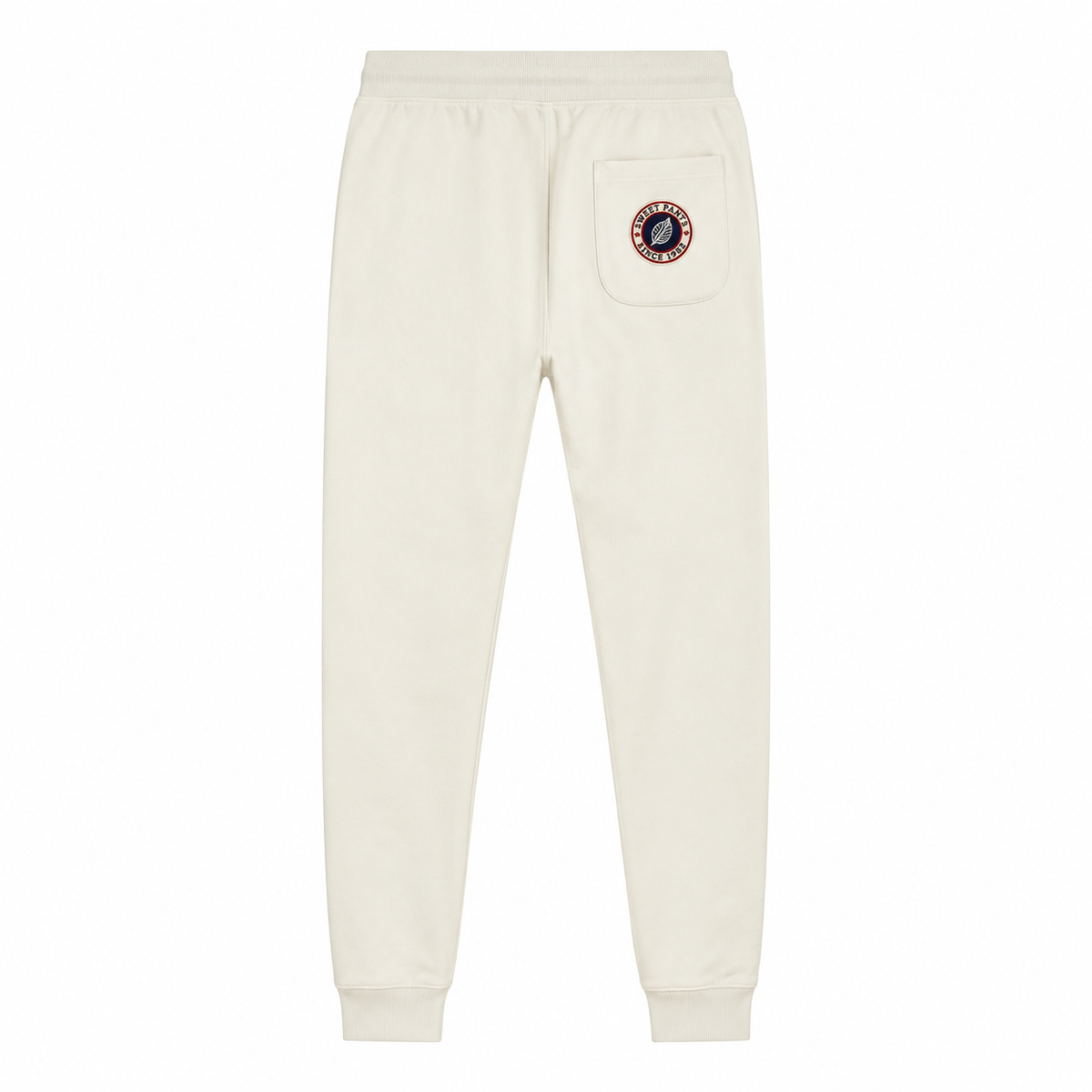 Pantalon jogging Iconic Slim Milk Sweet Pants, vue de dos avec poche et patch logo tricolore