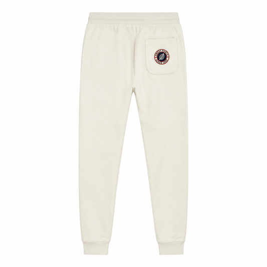 Pantalon jogging Iconic Slim Milk Sweet Pants, vue de dos avec poche et patch logo tricolore