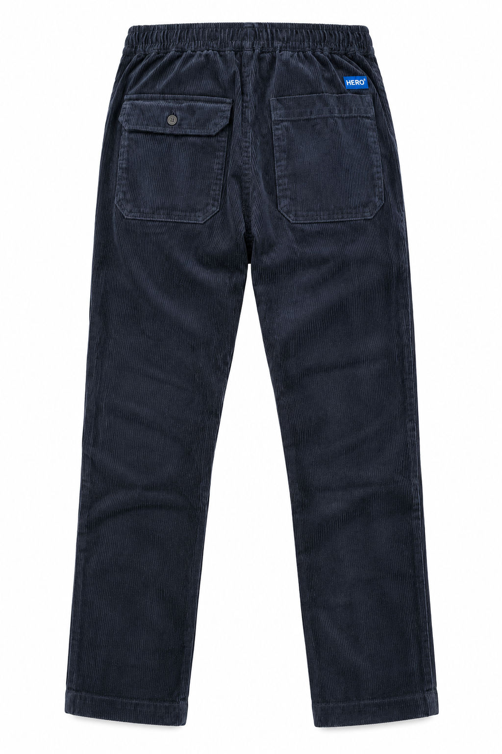 Pantalon Alwyn Hero Seven bleu marine vue de dos avec poches plaquées