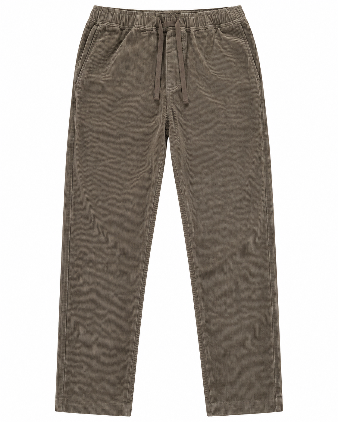 Pantalon Alwyn Hero Seven en velours côtelé taupe homme vue de face