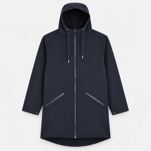 Parka mi-longue déperlante Pullin DKNAVY homme vue de face