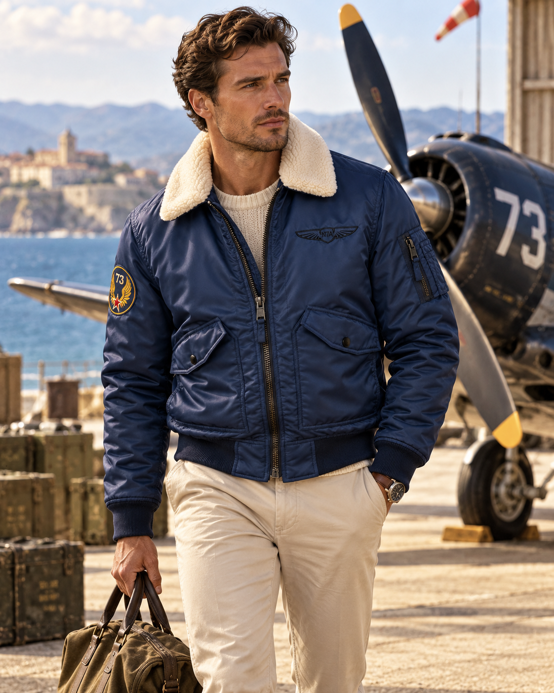 Veste Hanford Aviateur – Navy