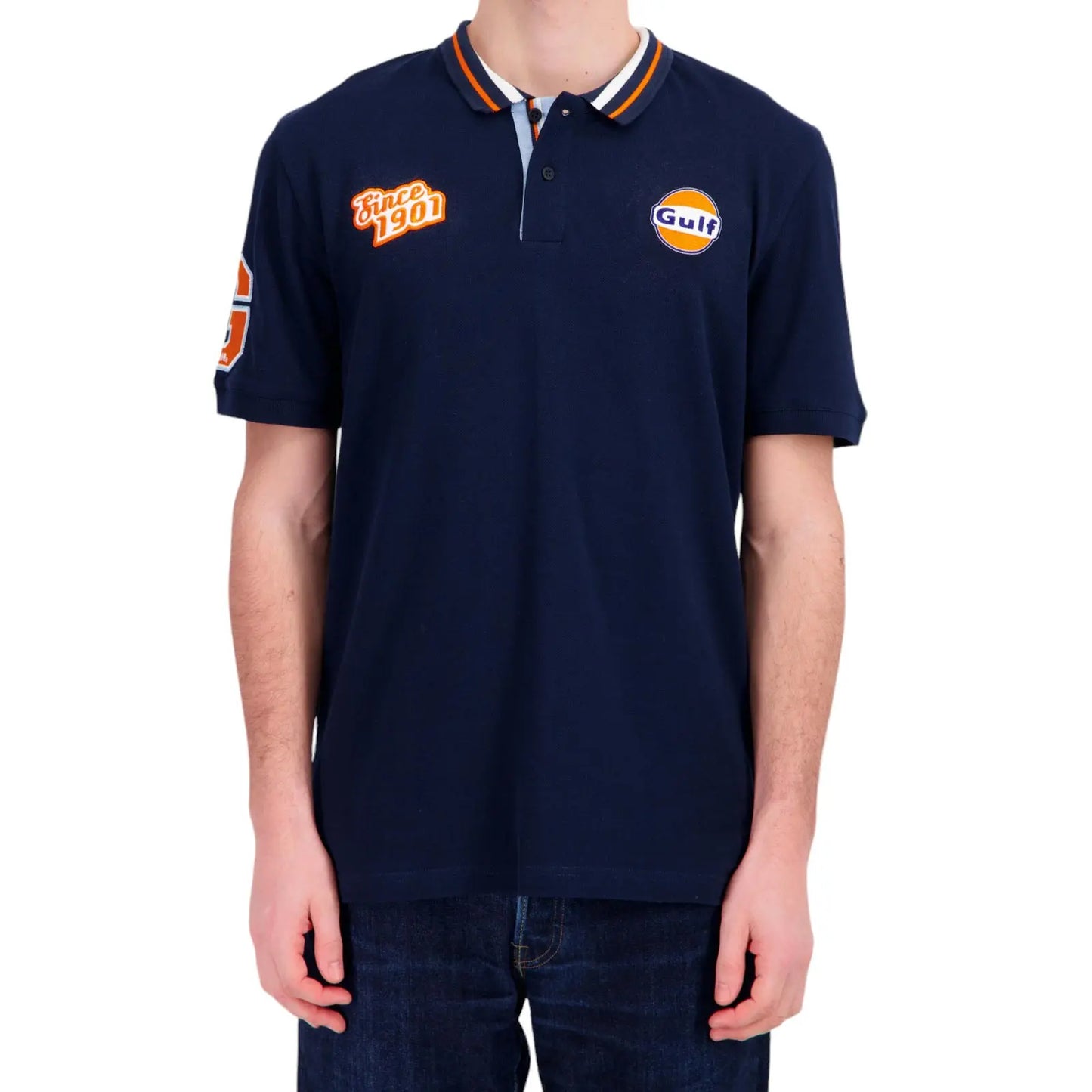 Polo Gulf Varsity manches courtes navy