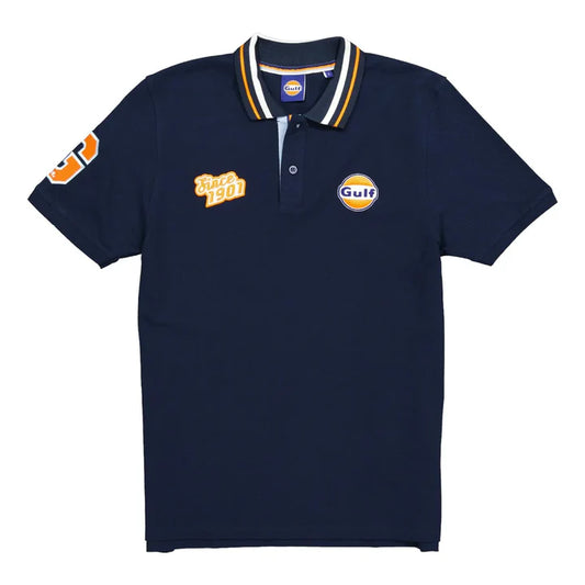 Polo Gulf Varsity manches courtes navy