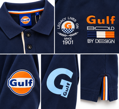 Polo Manches Longues Bold 1901 Gulf Bleu Marine – Édition 125 Ans