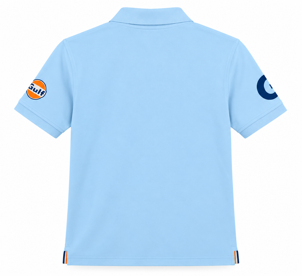 Polo Bold 1901 Gulf bleu ciel, vue arrière sur fond blanc
