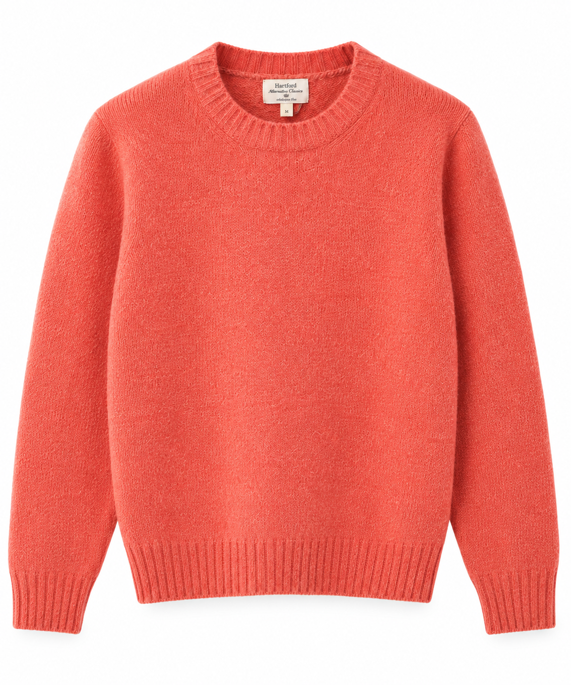 Pull Homme en Laine Shetland Corail – Hartford