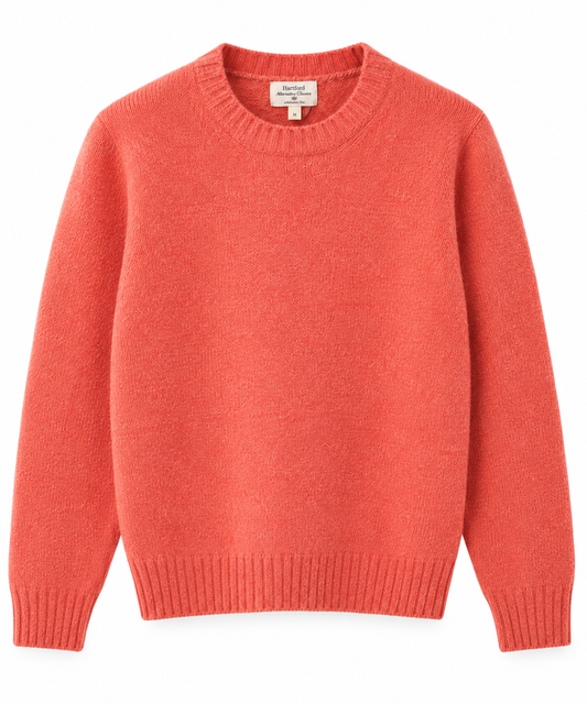 Pull Homme en Laine Shetland Corail – Hartford