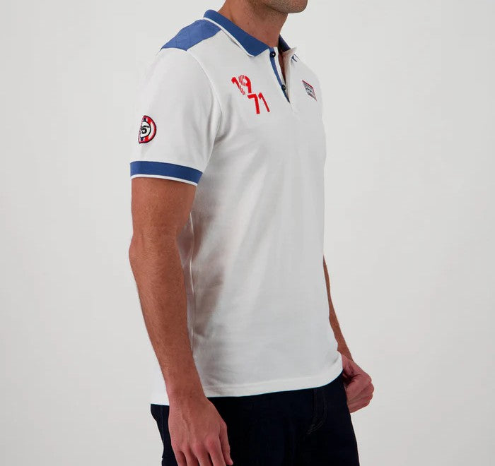 SMQ Retro Polo off white Steve MCQUEEN x Le Mans