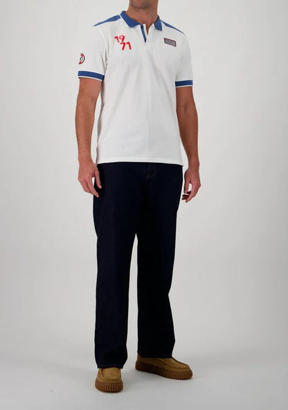 SMQ Retro Polo off white Steve MCQUEEN x Le Mans