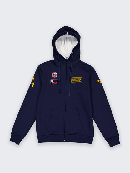 Sweat SMQ Full Zip Hoodie Faster 24H Le Mans x Steve McQueen