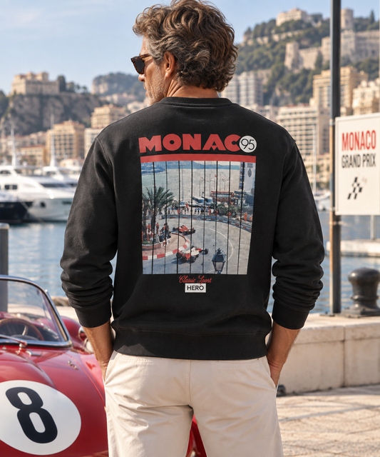 Sweat Homme Monaco 95 Noir – Hero Seven