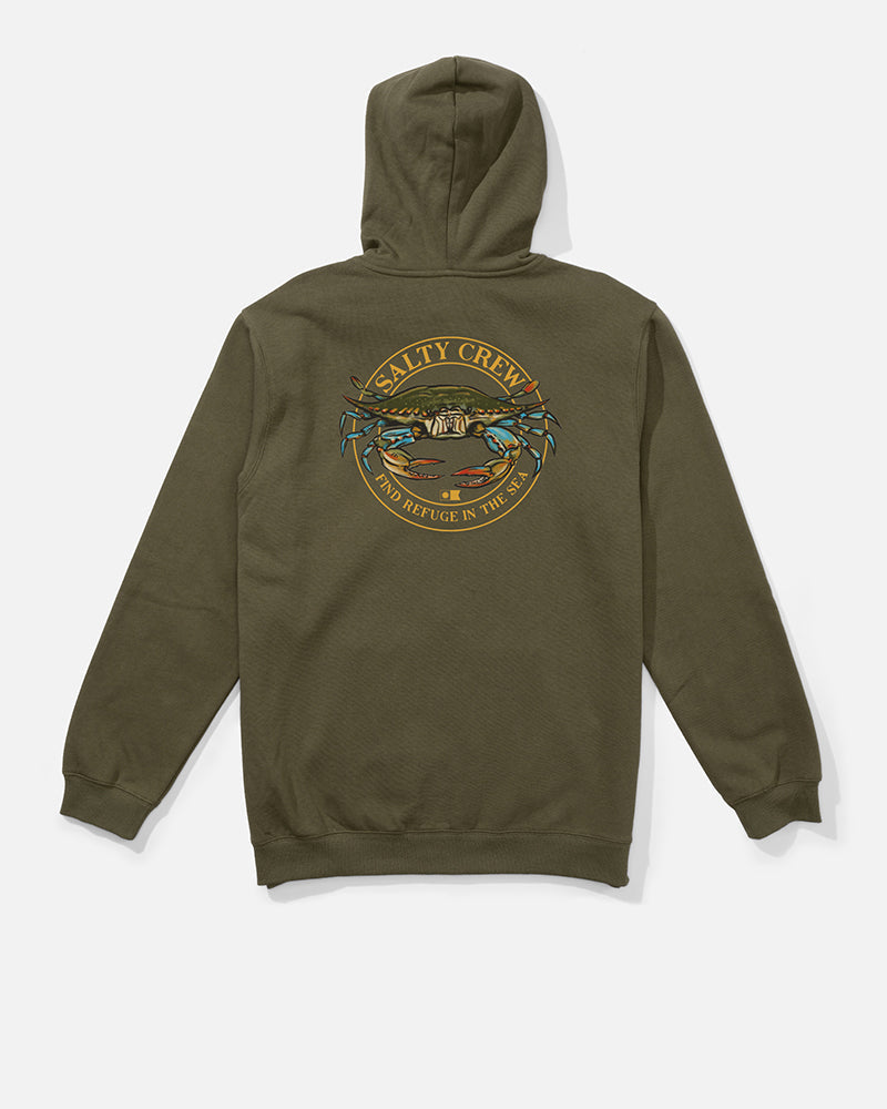 Sweat à capuche Salty Crew Jimmy Fleece – Dusty Olive